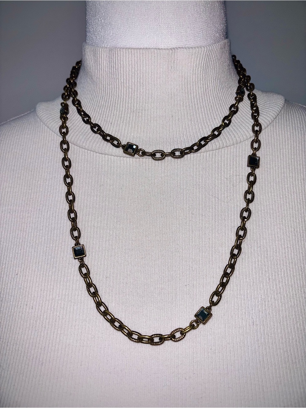 Lia Sophia “Cinder Blocks” Necklace